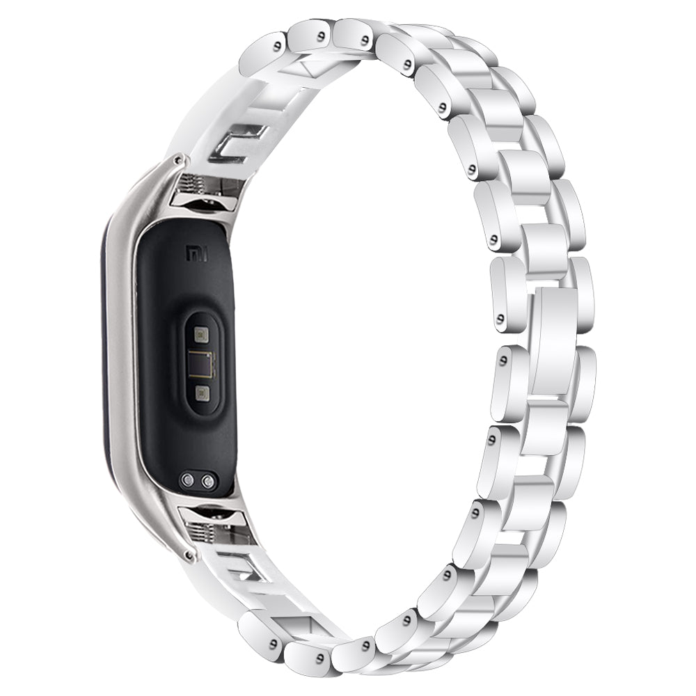 For Xiaomi Smart Band 8 G Letter Rhinestones Decor Watch Strap Stainless Steel Replacement Wrist Band For Xiaomi Smart Band 8 G Letter Rhinestones Decor Watch Strap Stainless Steel Replacement Wrist Band